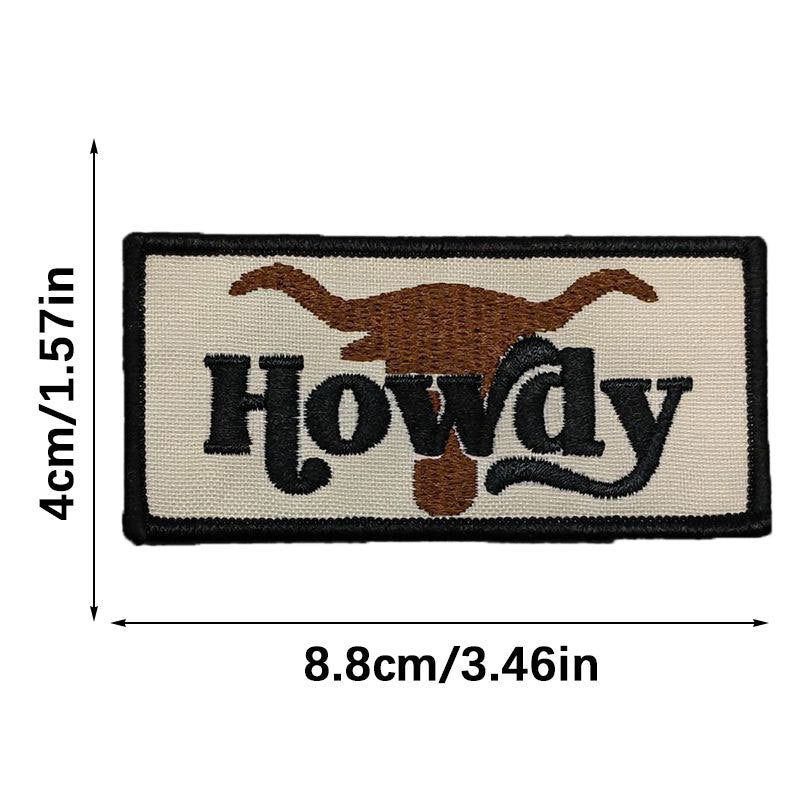 Wholesale Embroidered English letters embroidered hat decoration sticker